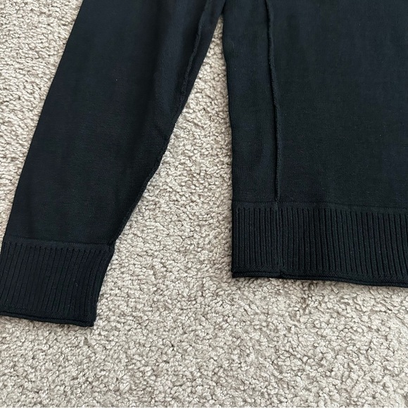 Threads & Heirs Sweater Mens Size S Knit V Neck Black - Picture 7 of 12